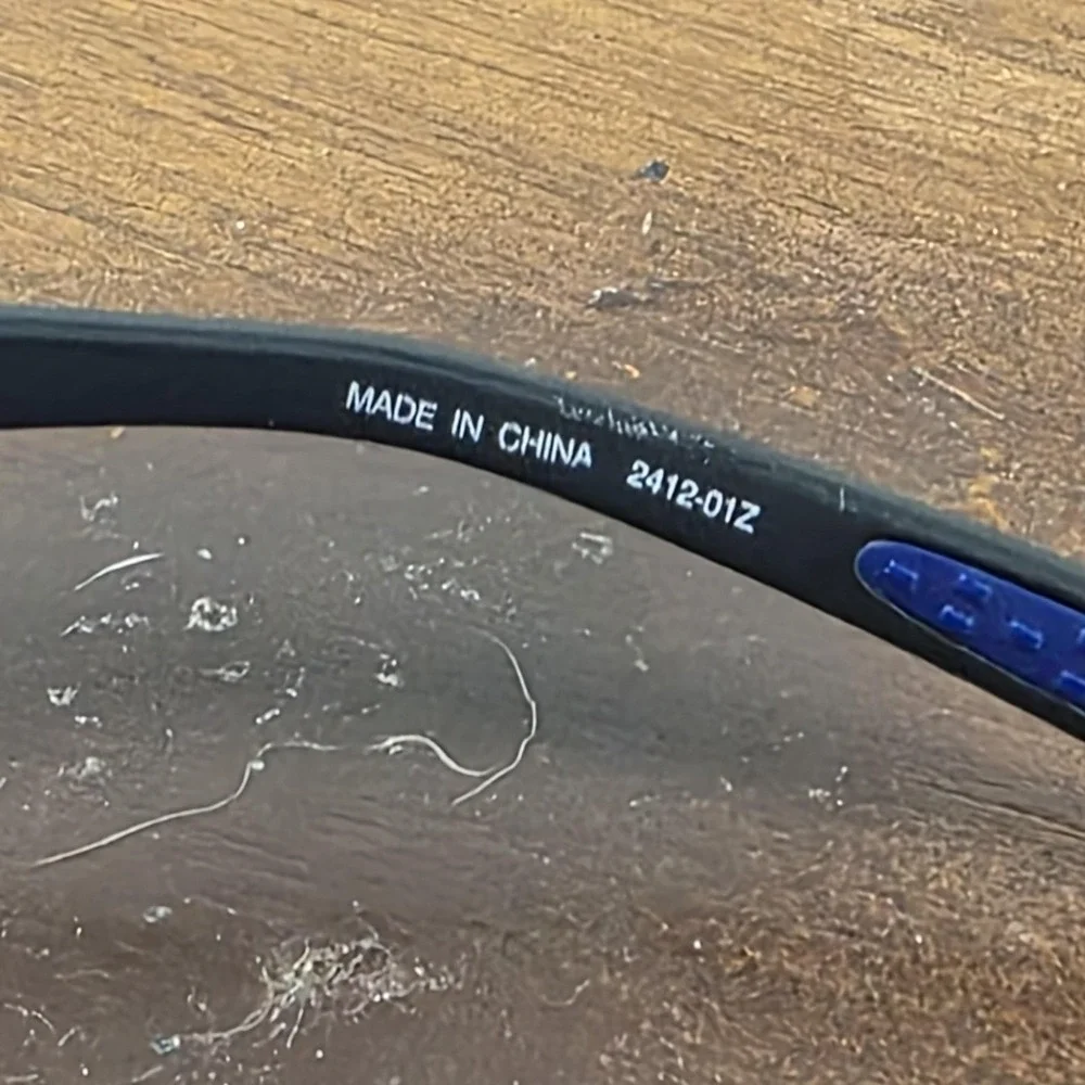 Nike Skylon Ace Sunglasses Mens 69-10-125 Black Blue Tinted Shield FQ4683-014